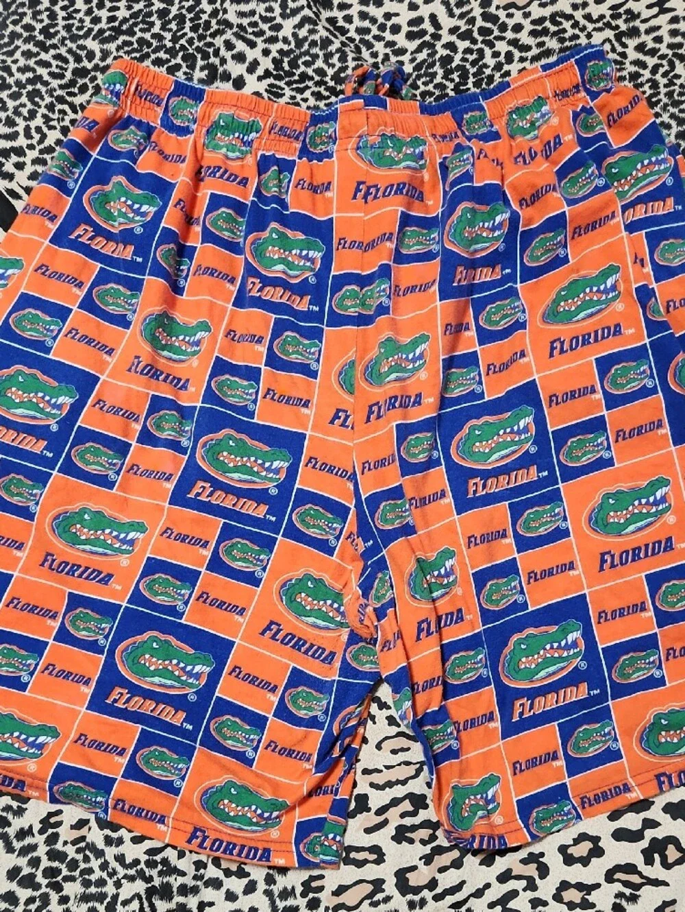 Florida Gators Men’s Orange & Blue Boxer Shorts - Team Logo Print
